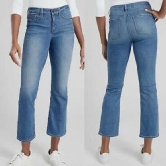 Athleta Jeans Athleta Sculptek High Rise Kick Crop Jeans Poshmark
